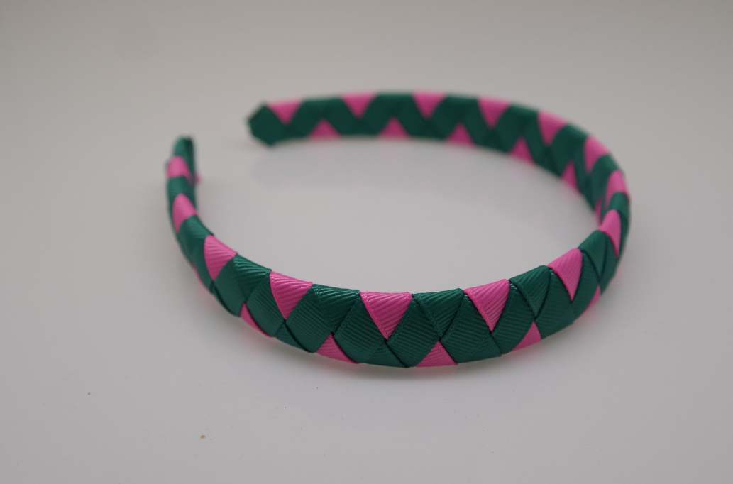 Woven headbands Colors: Jade, Gerinium